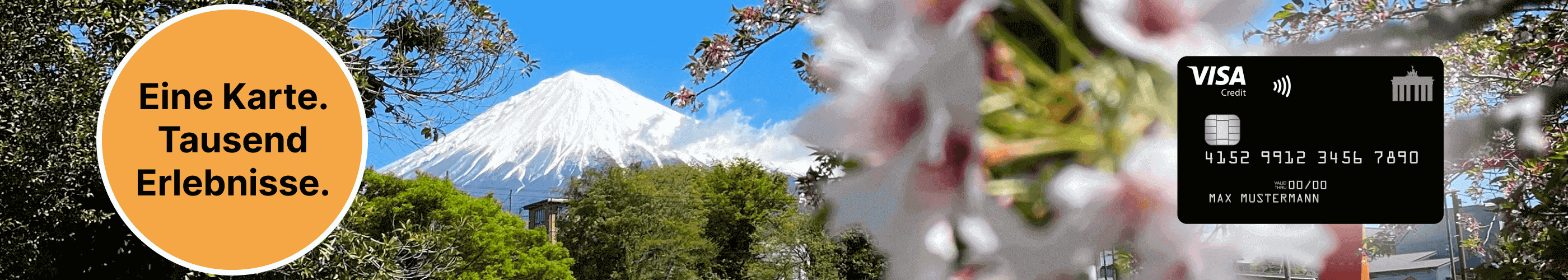 banner-fuji-san-mit-sakurabluete-und-kreditkarte