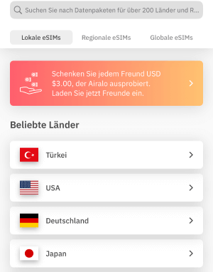 l&auml;nder&uuml;bersicht-in-der-Airalo-App