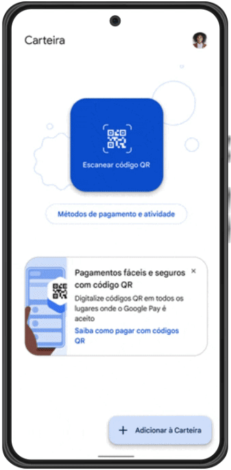 Google Pay per QR-Code in Brasilien