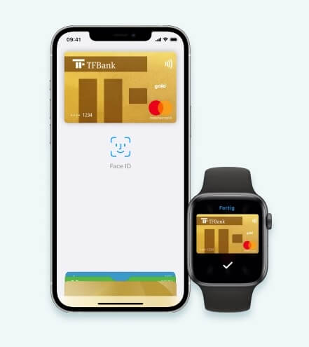 TF Mastercard Gold in Apple Pay